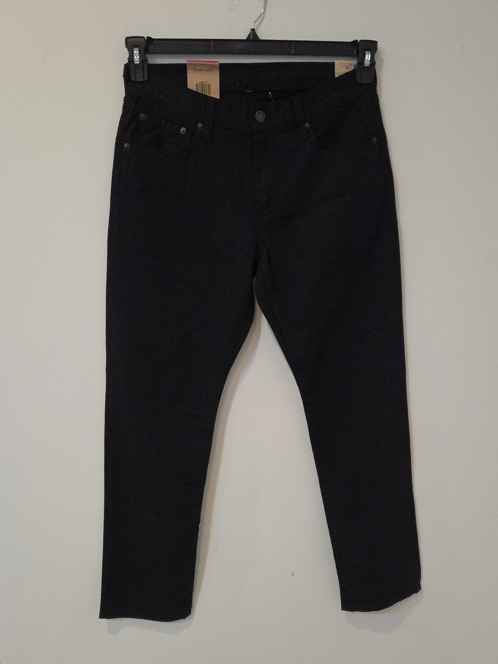 Levi's Women's Slim Straight Jeans in Black 29x30